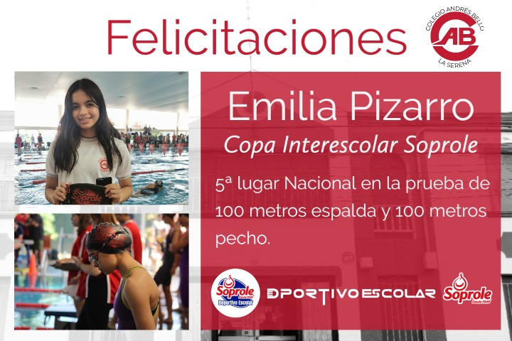 Participación alumna Emilia Pizarro en Copa Interescolar Soprole