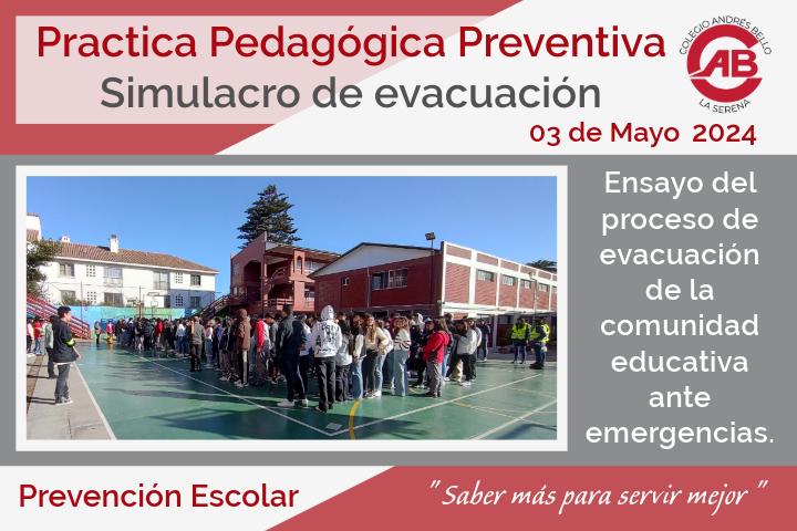 Práctica Pedagógica Preventiva: Simulacro de Evacuación.