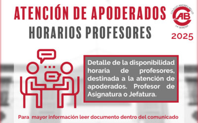 Horario de atención de apoderados