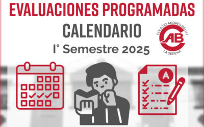 Calendario de evaluaciones I semestre año 2025