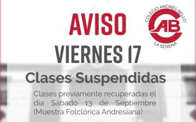 Suspensión de clases – Viernes 17 de octubre de 2025.