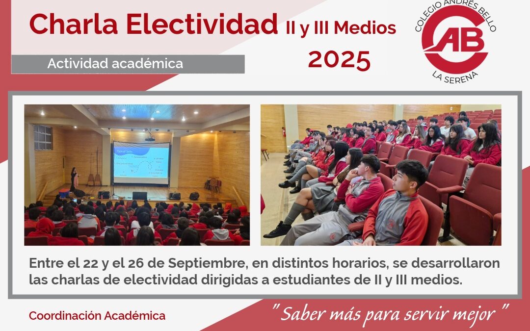 Charlas de Electividad – II y III Medios
