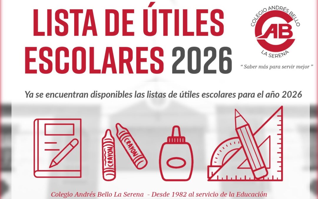 Listas de útiles escolares año 2026