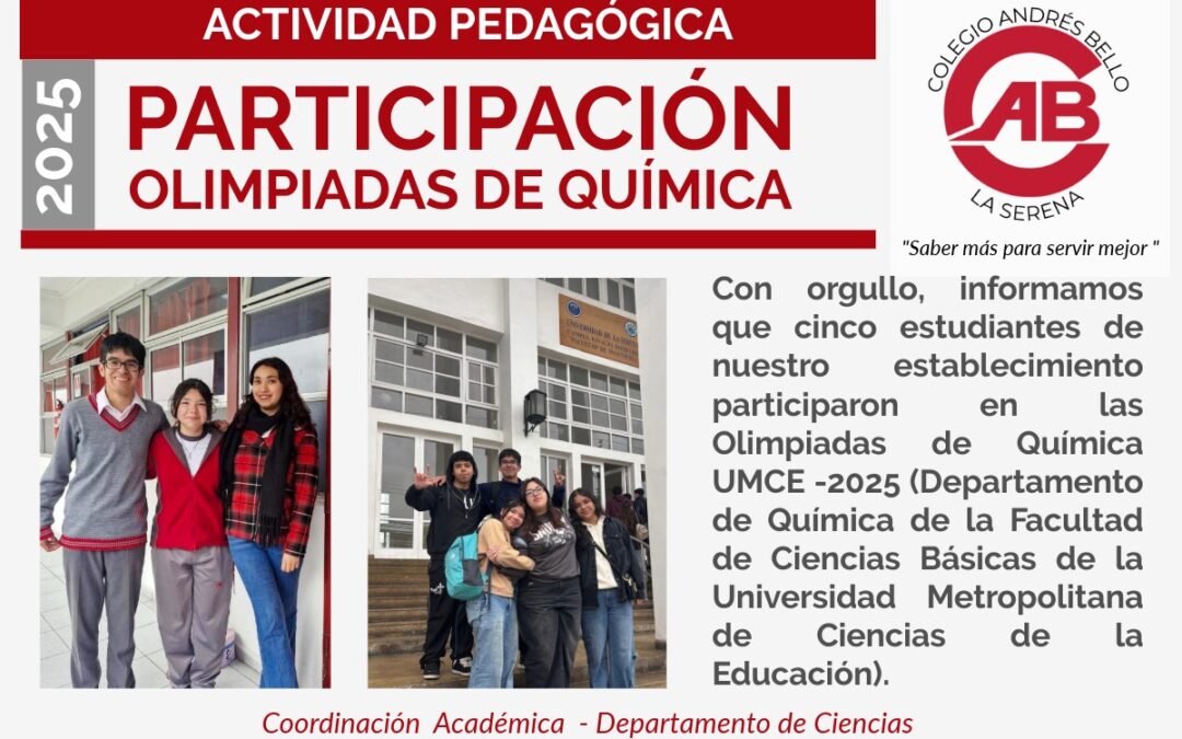 Estudiantes destacan en las Olimpiadas Regionales de Química y avanzan a la Etapa Nacional