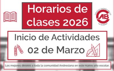 Horarios cursos año escolar 2026