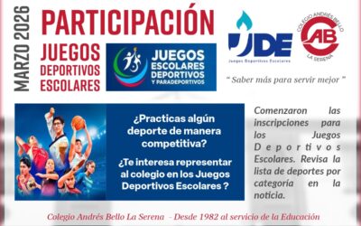 Inscripciones para los Juegos Deportivos Escolares