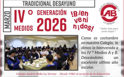 Desayuno de Bienvenida a Cuartos Medios 2026