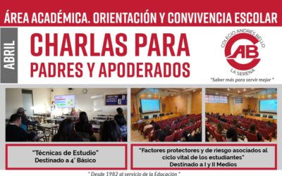 Charla para apoderados de I y II medios abordó factores protectores y de riesgo en la adolescencia.