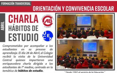 Estudiantes de I° medios participan en charla sobre hábitos de estudio impartida por Universidad Central
