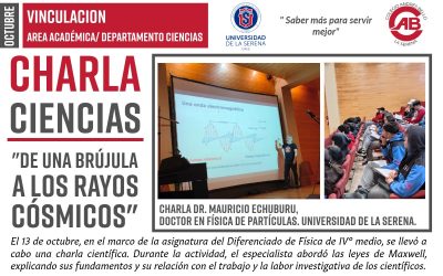 Charla Ciencias «Una brújula a los rayos cósmicos»