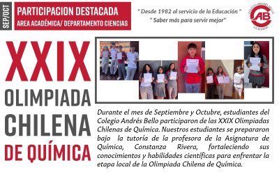 Destacada participación en la XXIX Olimpiada Chilena de Química